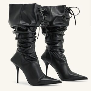 JW PEI Black Heeled Boots
